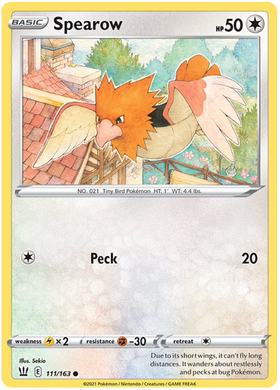 Spearow (111/163) [Sword & Shield: Battle Styles] | Exor Games Truro