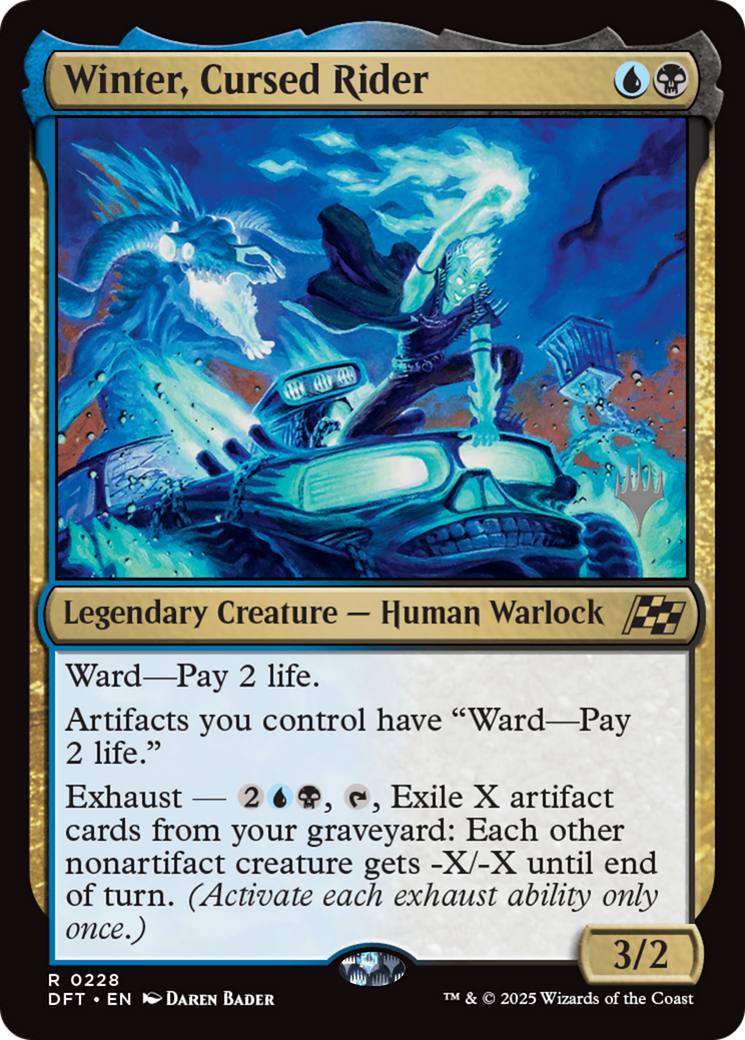Winter, Cursed Rider (Promo Pack) [Aetherdrift Promos] | Exor Games Truro
