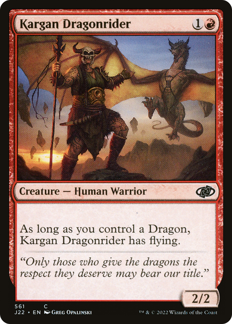 Kargan Dragonrider [Jumpstart 2022] | Exor Games Truro