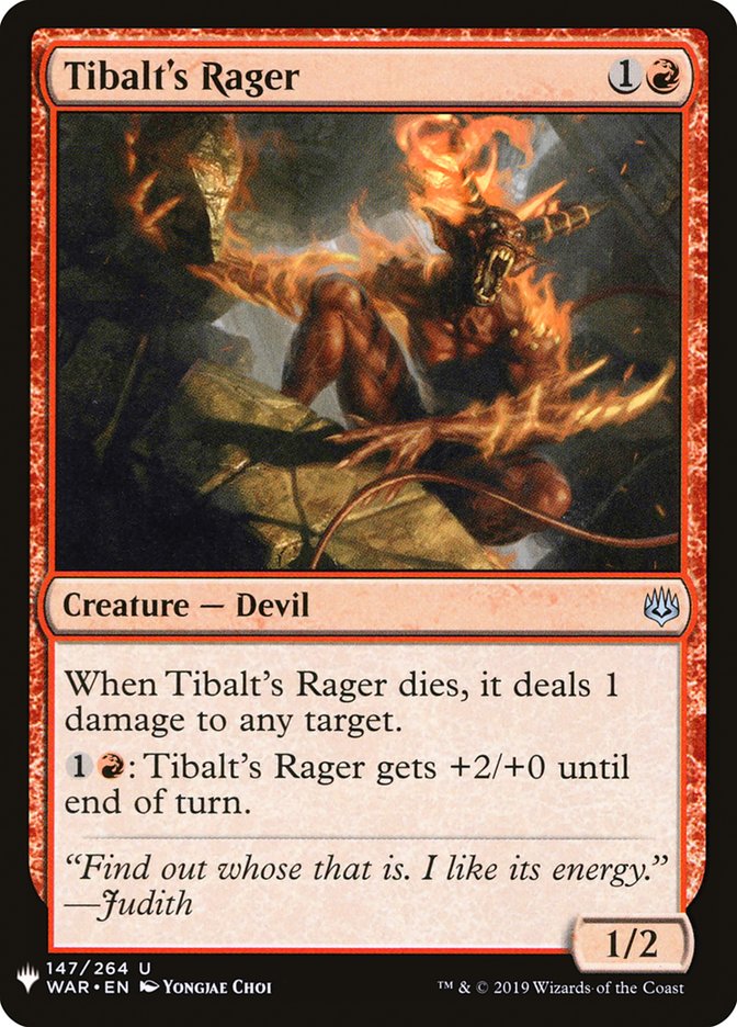 Tibalt's Rager [Mystery Booster] | Exor Games Truro