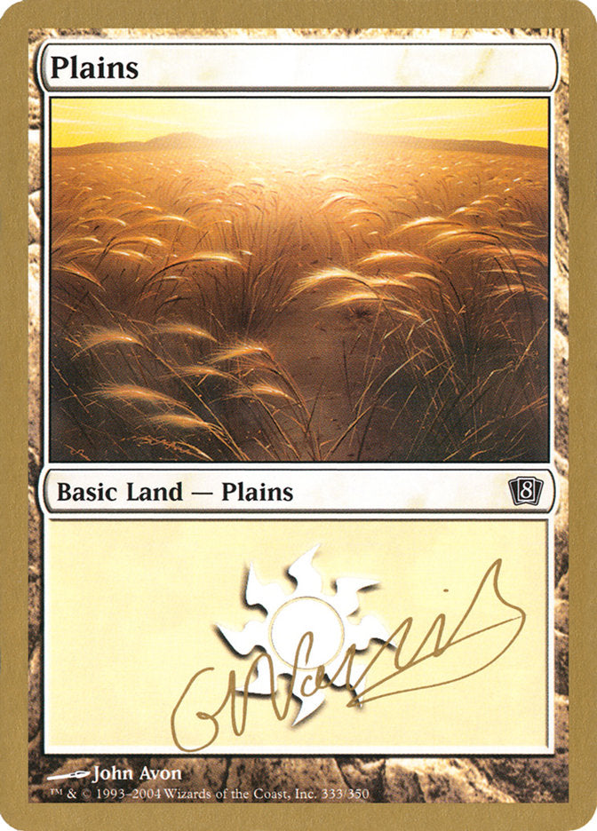 Plains (gn333) (Gabriel Nassif) [World Championship Decks 2004] | Exor Games Truro