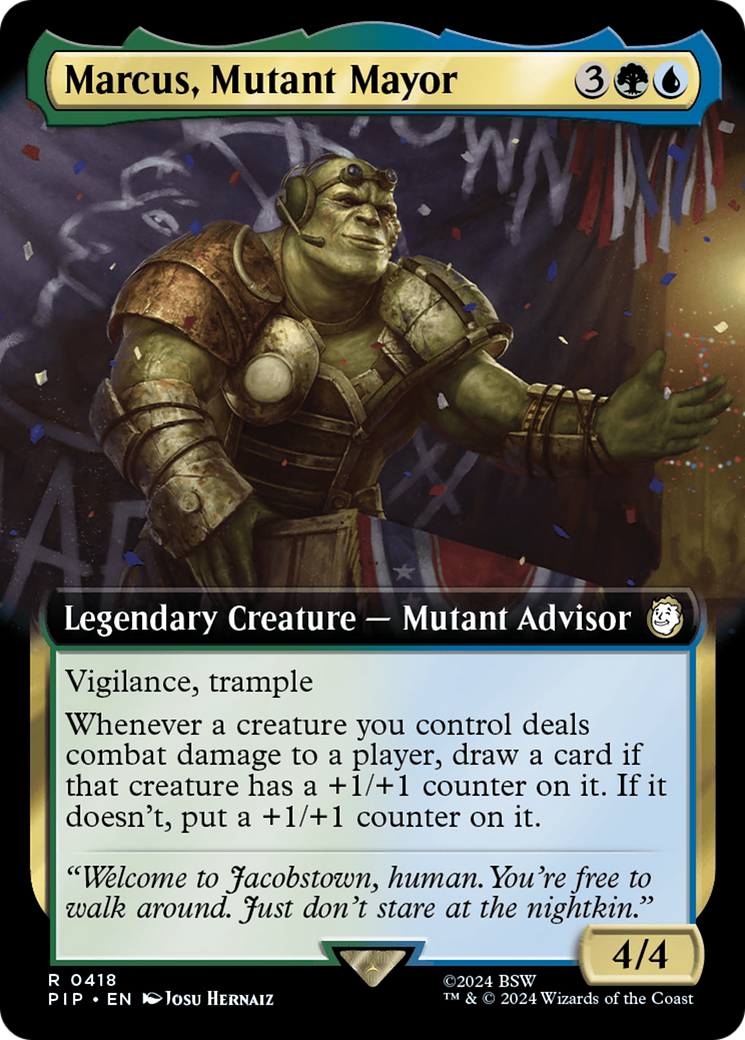 Marcus, Mutant Mayor (Extended Art) [Fallout] | Exor Games Truro