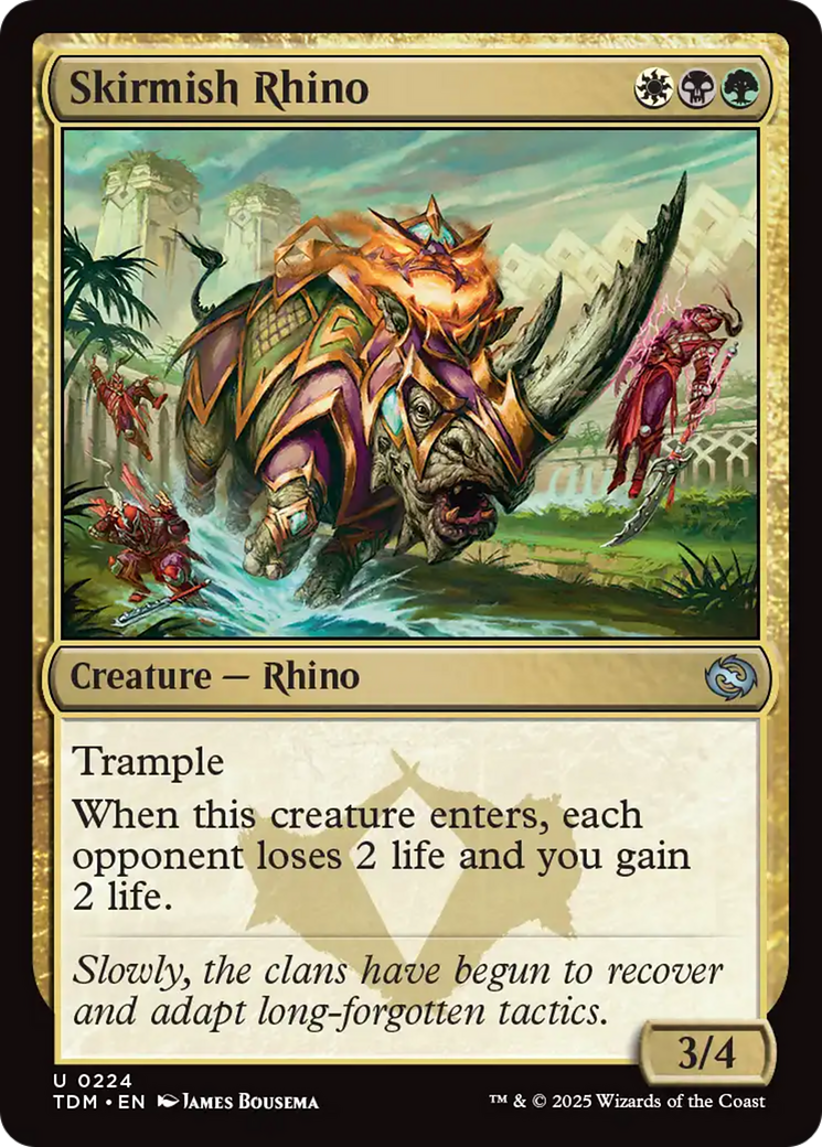 Skirmish Rhino (224) [Tarkir: Dragonstorm] | Exor Games Truro