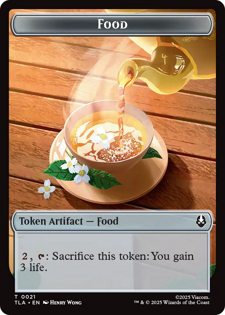 Clue (0018) // Food (0021) Double-Sided Tokens [Avatar: The Last Airbender Tokens] | Exor Games Truro