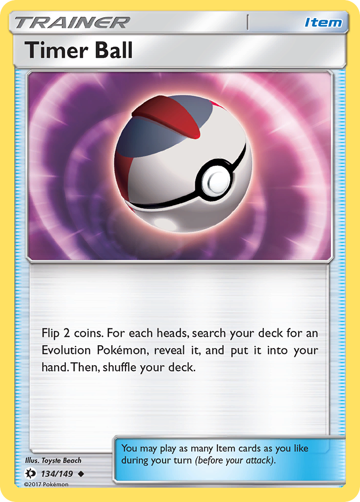 Timer Ball (134/149) [Sun & Moon: Base Set] | Exor Games Truro