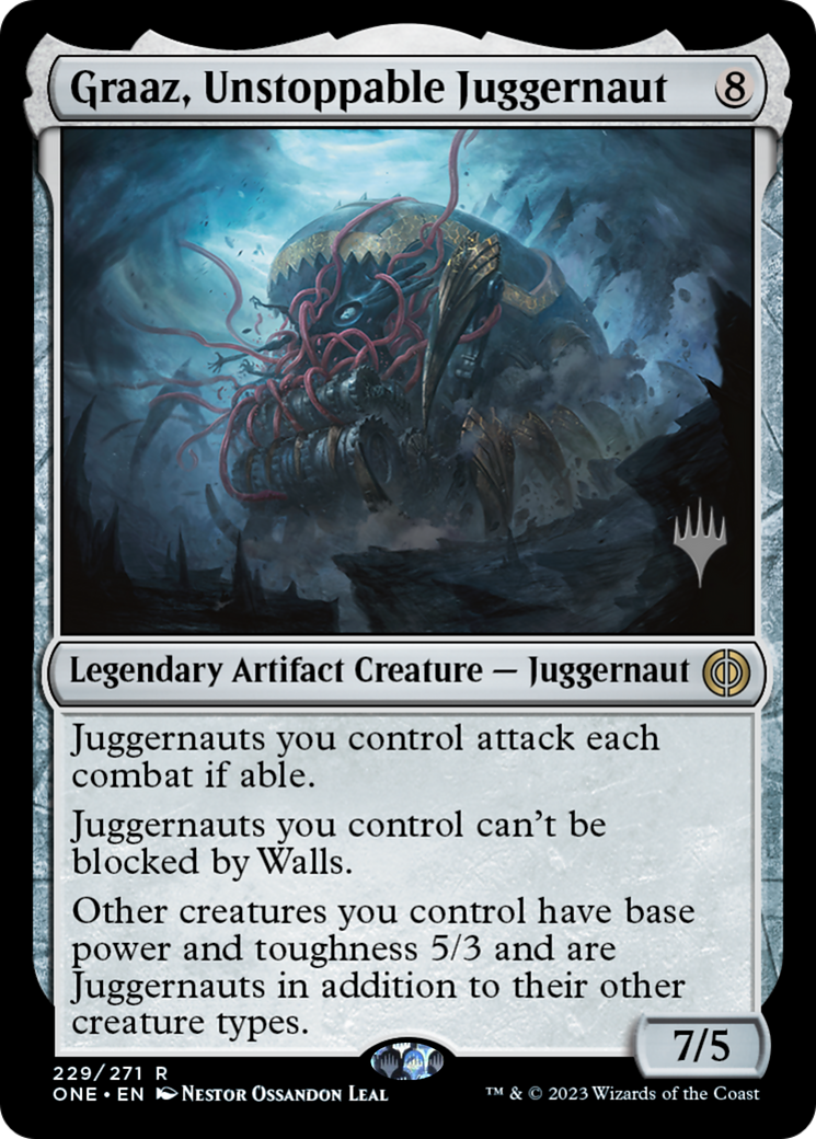 Graaz, Unstoppable Juggernaut (Promo Pack) [Phyrexia: All Will Be One Promos] | Exor Games Truro