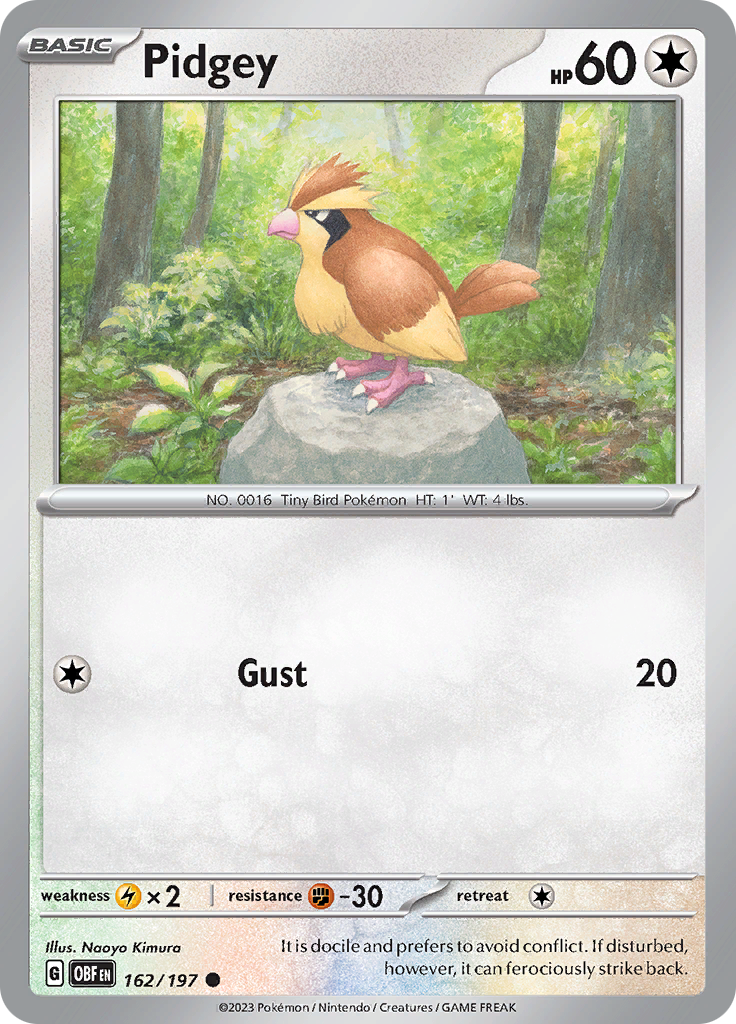 Pidgey (162/197) [Scarlet & Violet: Obsidian Flames] | Exor Games Truro