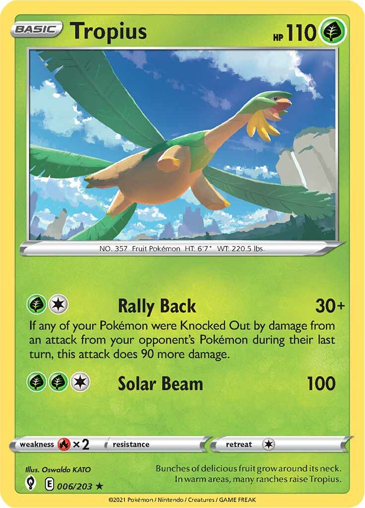 Tropius (006/203) [Sword & Shield: Evolving Skies] | Exor Games Truro