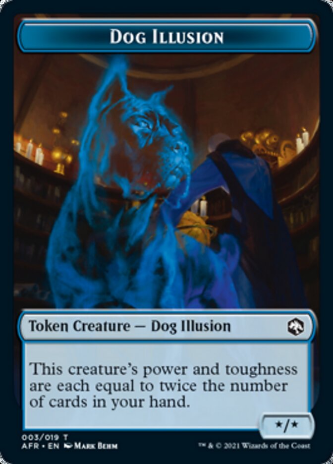 Dog Illusion // Guenhwyvar Double-Sided Token [Dungeons & Dragons: Adventures in the Forgotten Realms Tokens] | Exor Games Truro