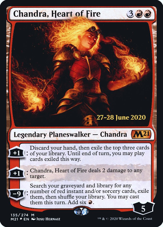 Chandra, Heart of Fire [Core Set 2021 Prerelease Promos] | Exor Games Truro