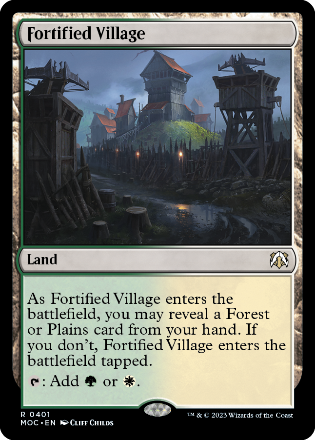 Fortified Village [March of the Machine Commander] | Exor Games Truro
