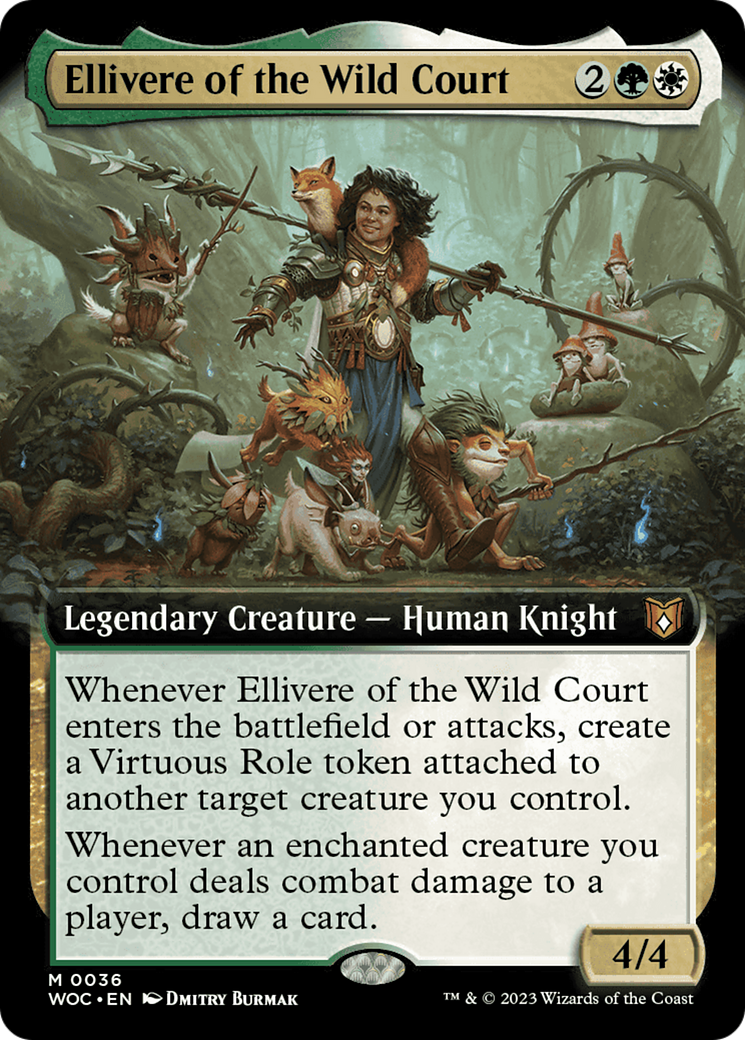 Ellivere of the Wild Court (Extended Art) [Wilds of Eldraine Commander] | Exor Games Truro