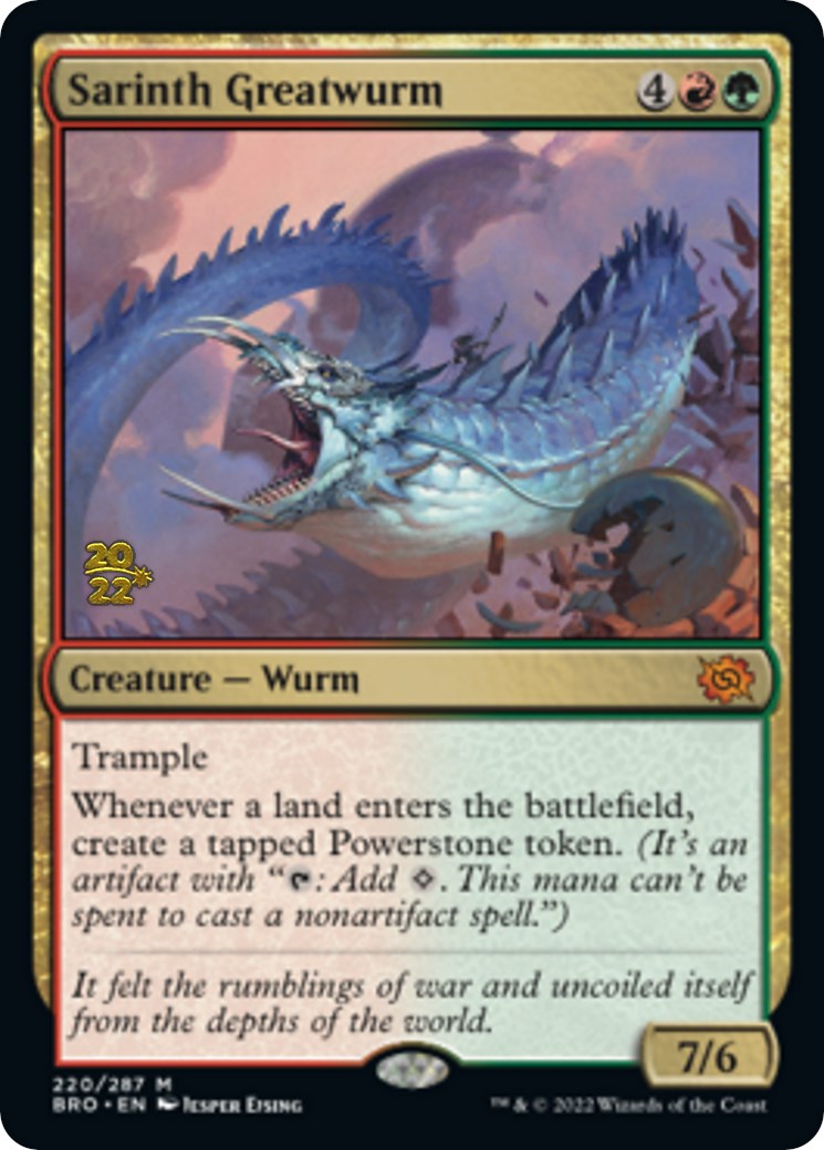 Sarinth Greatwurm [The Brothers' War Prerelease Promos] | Exor Games Truro