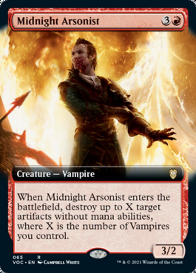 Midnight Arsonist (Extended Art) [Innistrad: Crimson Vow Commander] | Exor Games Truro