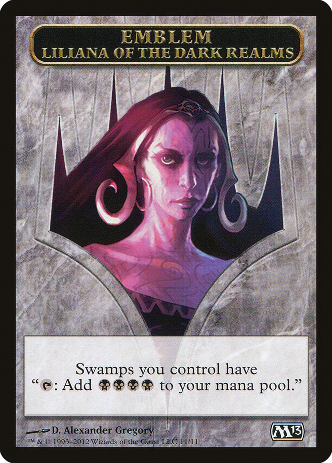 Liliana of the Dark Realms Emblem [Magic 2013 Tokens] | Exor Games Truro