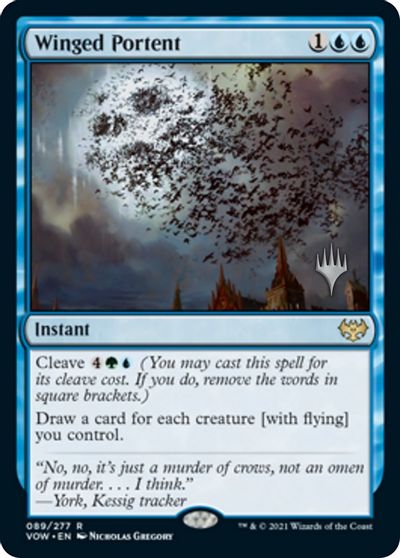 Winged Portent (Promo Pack) [Innistrad: Crimson Vow Promos] | Exor Games Truro