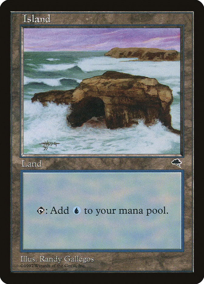 Island (Signature on Left) [Tempest] | Exor Games Truro