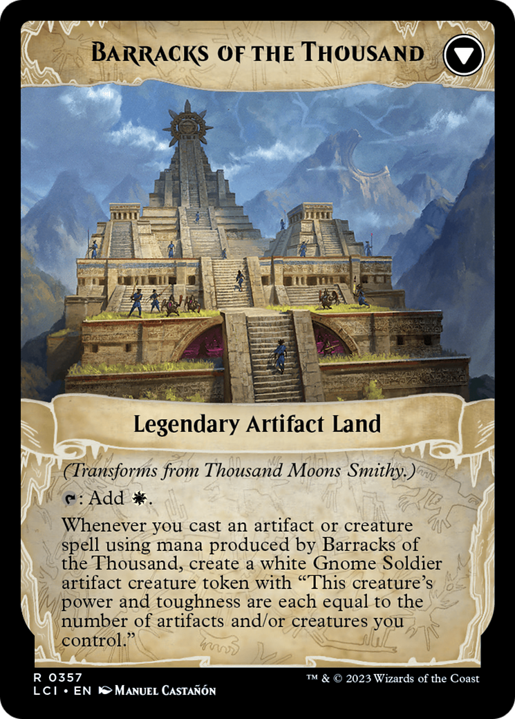 Thousand Moons Smithy (Extended Art) // Barracks of the Thousand [The Lost Caverns of Ixalan] | Exor Games Truro