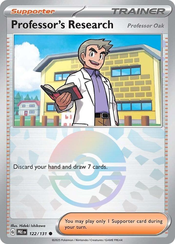 Professor's Research (122/131) [Professor Oak] (Poke Ball Pattern) [Scarlet & Violet: Prismatic Evolutions] | Exor Games Truro