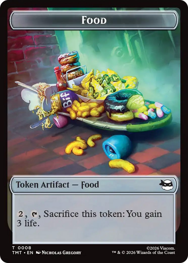 Robot // Food Double-Sided Token [Teenage Mutant Ninja Turtles Tokens] | Exor Games Truro