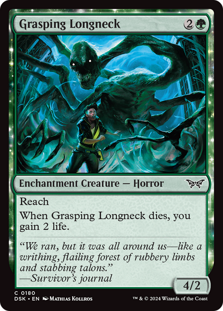 Grasping Longneck [Duskmourn: House of Horror] | Exor Games Truro