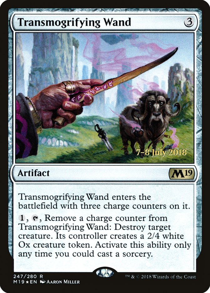 Transmogrifying Wand [Core Set 2019 Prerelease Promos] | Exor Games Truro