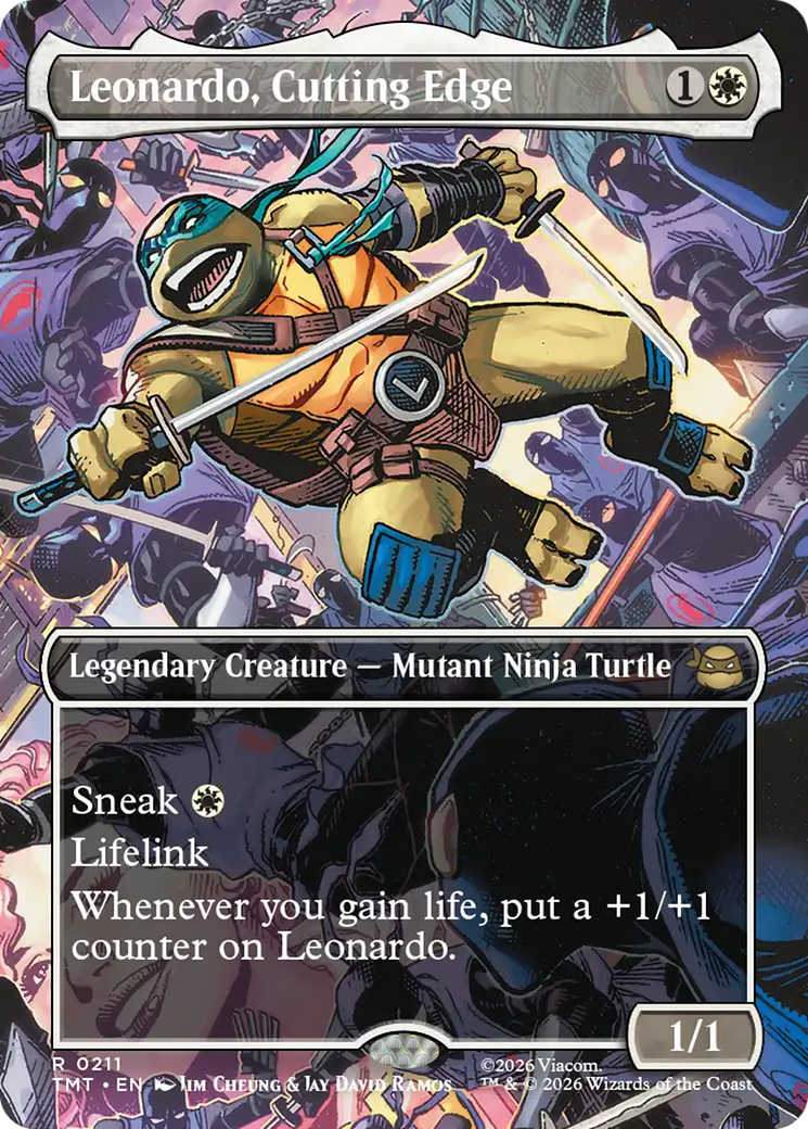 Leonardo, Cutting Edge (Borderless) [Teenage Mutant Ninja Turtles] | Exor Games Truro