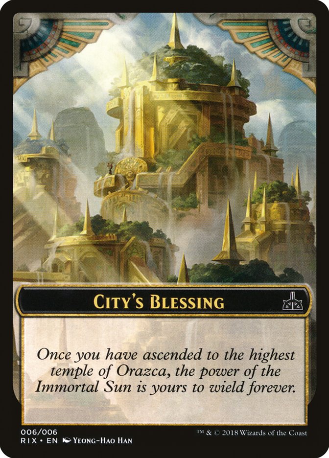 City's Blessing [Rivals of Ixalan Tokens] | Exor Games Truro