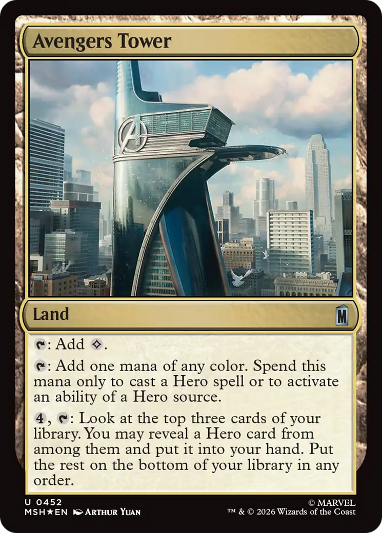 Avengers Tower (Surge Foil) [Marvel Super Heroes] | Exor Games Truro