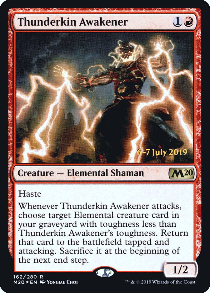 Thunderkin Awakener [Core Set 2020 Prerelease Promos] | Exor Games Truro