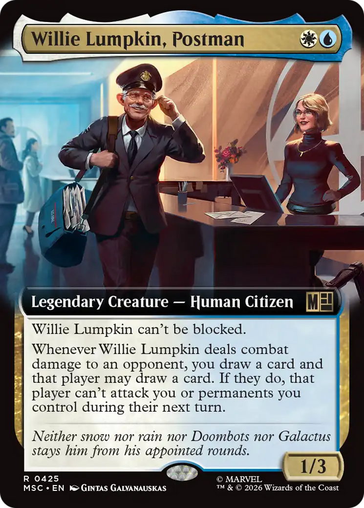 Willie Lumpkin, Postman (Extended Art) [Marvel Super Heroes Commander] | Exor Games Truro