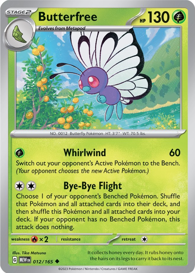 Butterfree (012/165) [Scarlet & Violet: 151] | Exor Games Truro