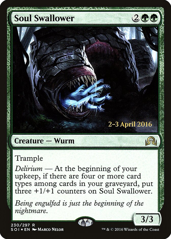 Soul Swallower [Shadows over Innistrad Prerelease Promos] | Exor Games Truro