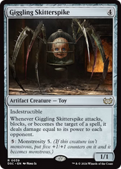 Giggling Skitterspike (Extended Art) [Duskmourn: House of Horror Commander] | Exor Games Truro