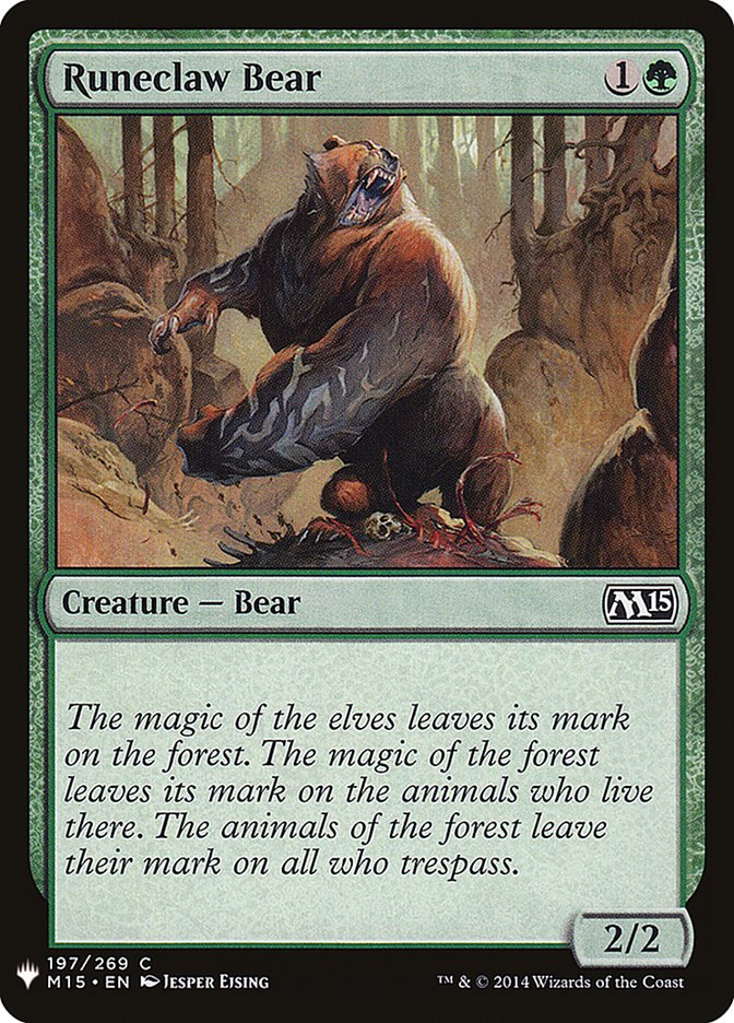 Runeclaw Bear [Mystery Booster] | Exor Games Truro