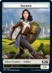 Soldier // Treasure Double-Sided Token [Core Set 2021 Tokens] | Exor Games Truro