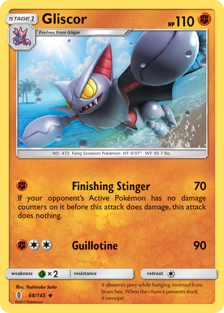 Gliscor (68/145) [Sun & Moon: Guardians Rising] | Exor Games Truro