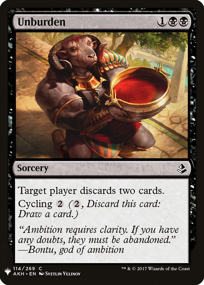 Unburden [Mystery Booster] | Exor Games Truro