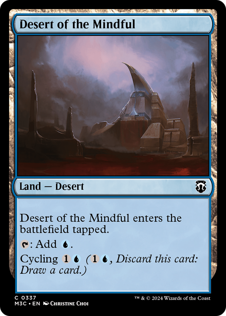 Desert of the Mindful (Ripple Foil) [Modern Horizons 3 Commander] | Exor Games Truro