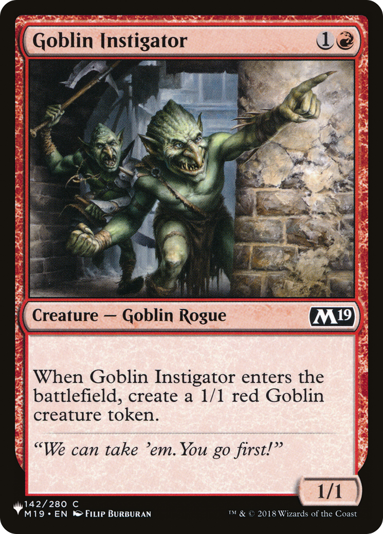 Goblin Instigator [The List Reprints] | Exor Games Truro