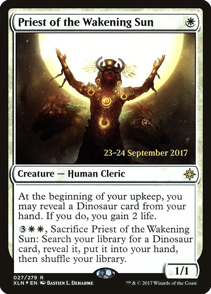 Priest of the Wakening Sun [Ixalan Prerelease Promos] | Exor Games Truro