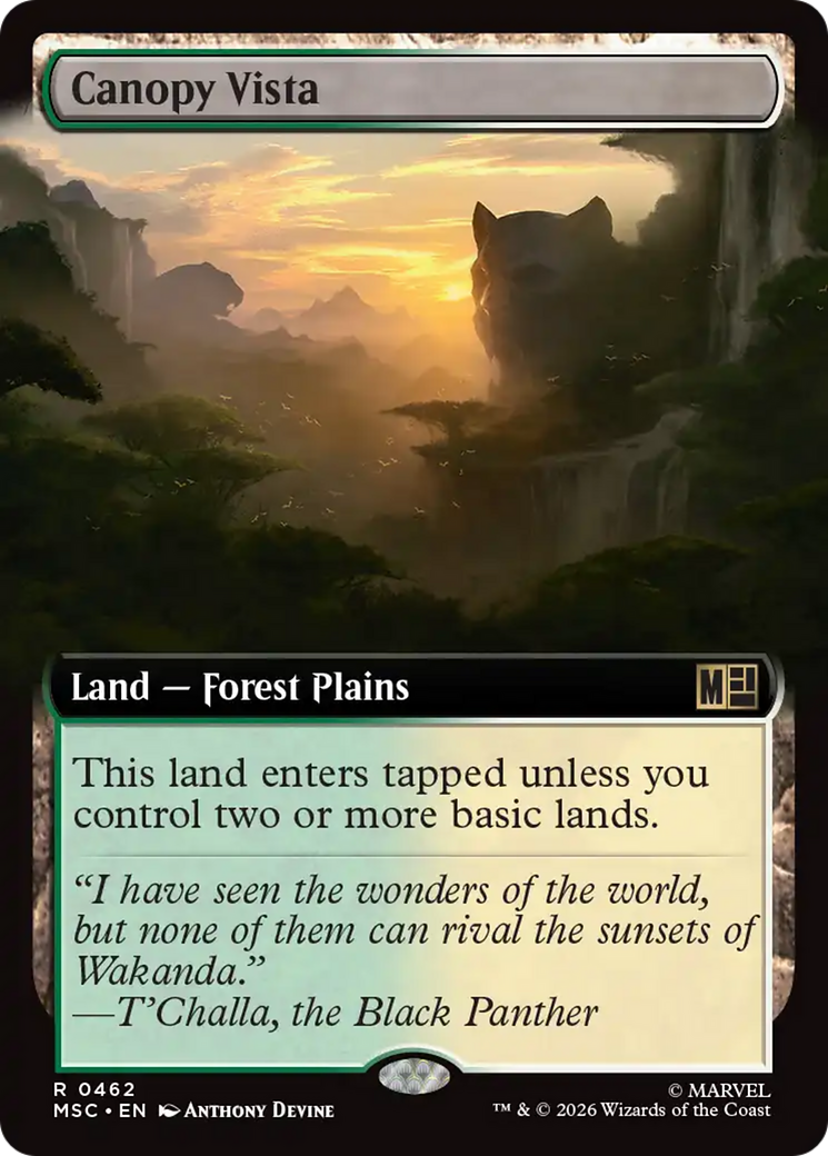 Canopy Vista (Extended Art) [Marvel Super Heroes Commander] | Exor Games Truro