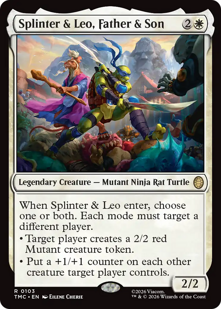 Splinter & Leo, Father & Son [Teenage Mutant Ninja Turtles Commander] | Exor Games Truro