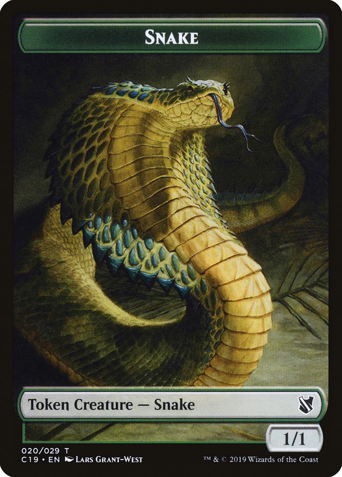 Snake Token [Commander 2019 Tokens] | Exor Games Truro