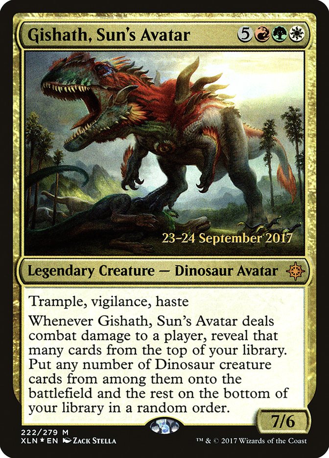 Gishath, Sun's Avatar [Ixalan Prerelease Promos] | Exor Games Truro