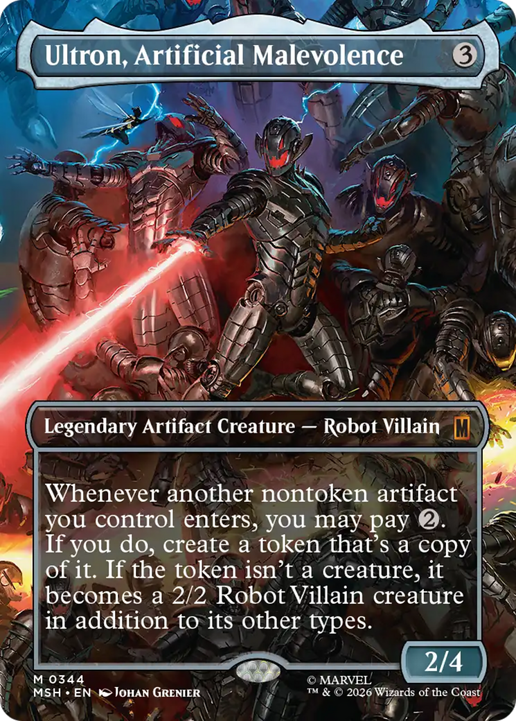 Ultron, Artificial Malevolence (Borderless) (0344) [Marvel Super Heroes] | Exor Games Truro
