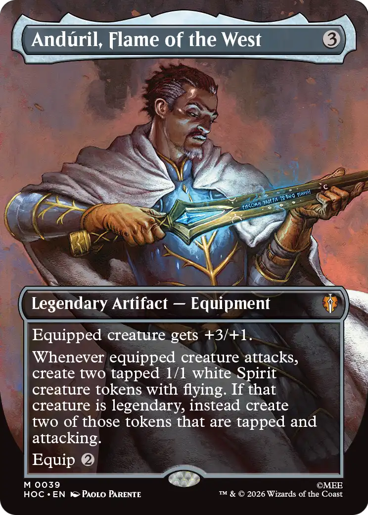 Anduril, Flame of the West (Borderless) [The Hobbit: Eternal-Legal] | Exor Games Truro
