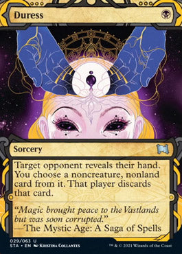 Duress (Foil Etched) [Strixhaven: School of Mages Mystical Archive] | Exor Games Truro