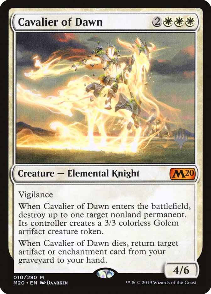 Cavalier of Dawn (Promo Pack) [Core Set 2020 Promos] | Exor Games Truro