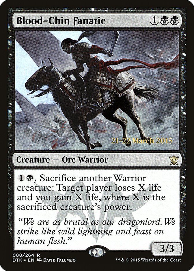 Blood-Chin Fanatic [Dragons of Tarkir Prerelease Promos] | Exor Games Truro